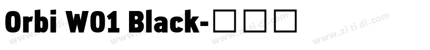 Orbi W01 Black字体转换